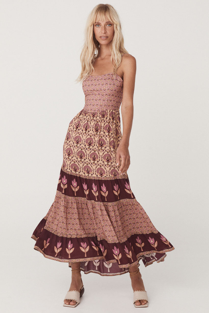 Château Quilted Strappy Maxi Dress – Rococo