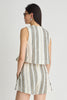 Stripe Godet Tank