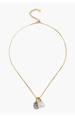 NG-14329 chan luu white pearl mix necklace – Rococo